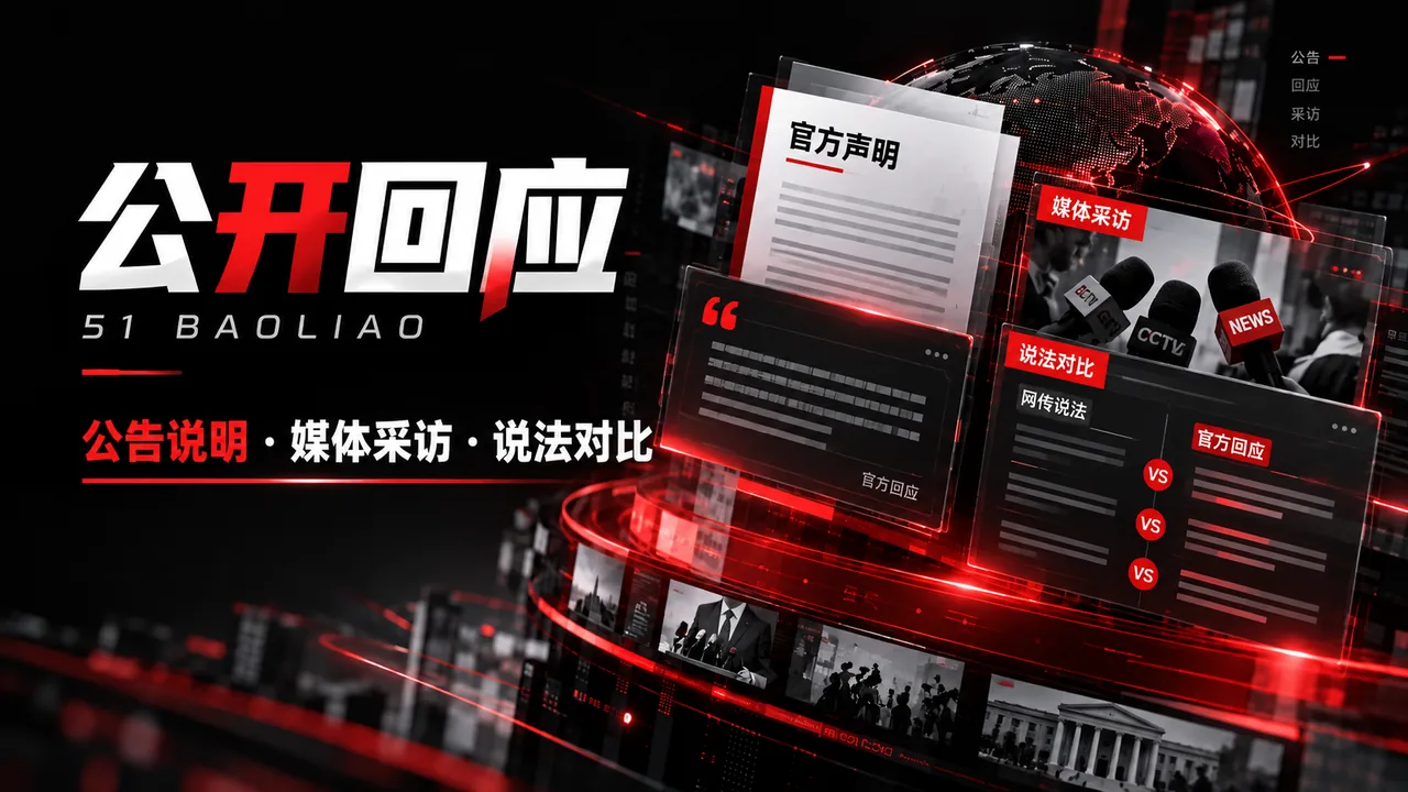 公开回应 - 51爆料